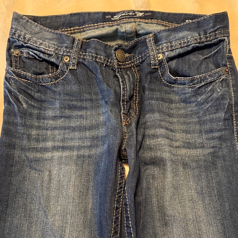 Seven7 Dark Blue Flare Jeans - Picture 4 of 7